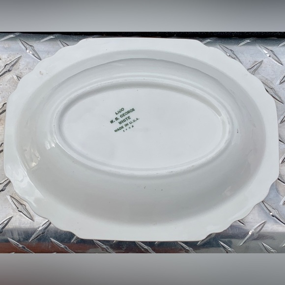 Mid Century Vintage W S George Blushing Rose Dalrymple LIDO Oval Vegetable Bowl - Picture 13 of 16